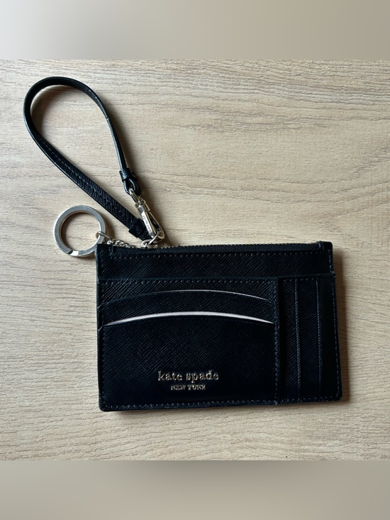 kate spade Other - Kate Spade New York Spencer Card Case Wristlet in Black Saffiano Leather